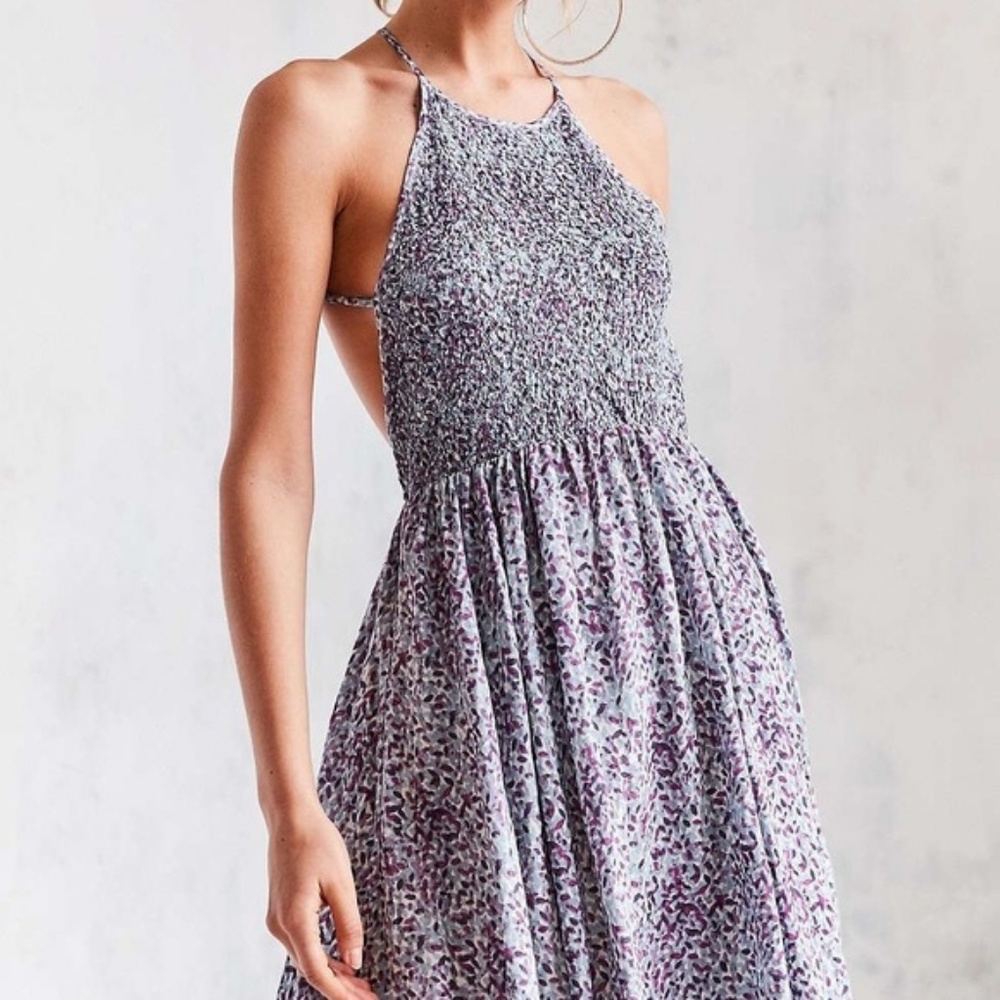 Urban Outfitters Kimichi Blue Backless Dress